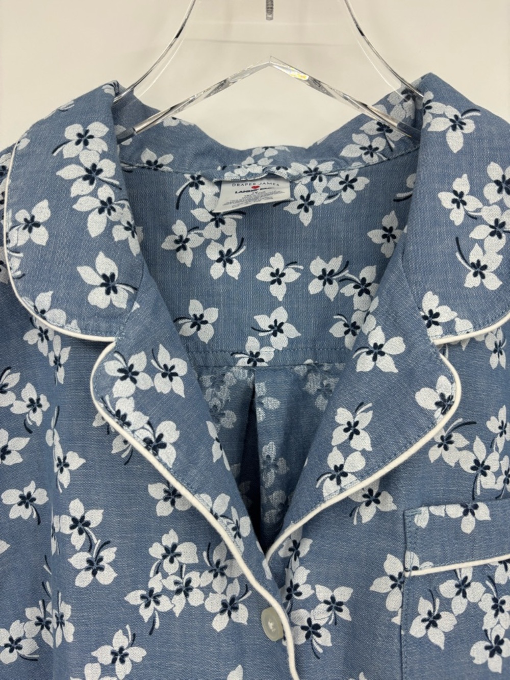 Draper James Land End Floral Chambray Pajama Set - Picture 3 of 16